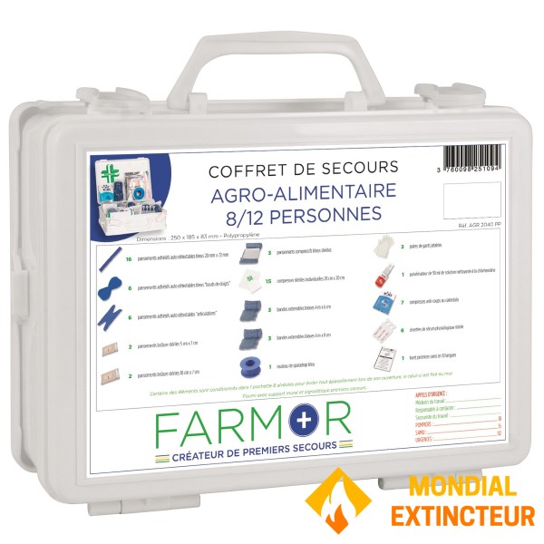 Caja de emergencia alimentaria para 8/12 personas