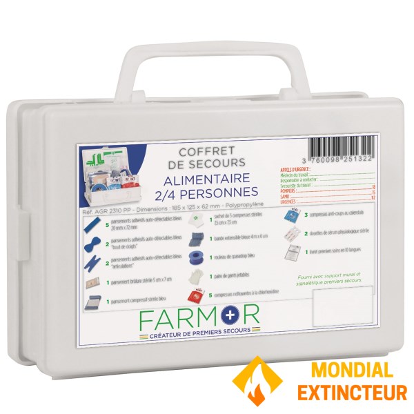 Caja de emergencia alimentaria para 2/4 personas