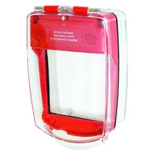 Carcasa protectora roja con sirena