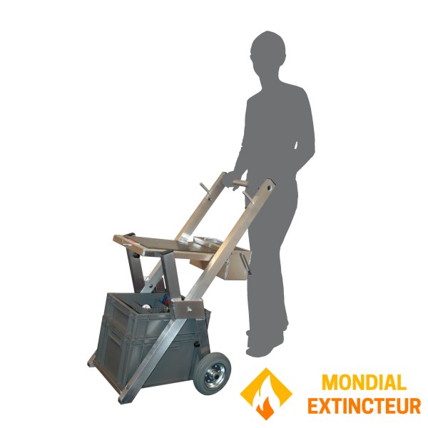 Carro para comprobador de extintores