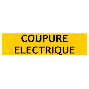 Cartel de ubicación "CORTE ELÉCTRICO"