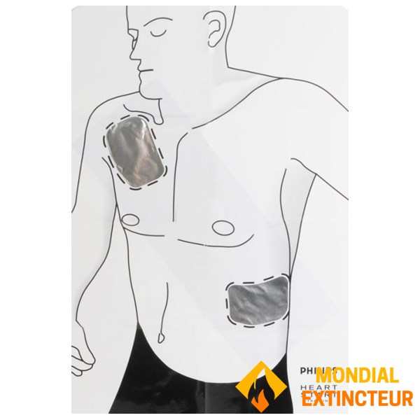 Cartucho de electrodos de entrenamiento para adultos para Philips HS1 Trainer