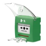 Desbloqueo manual verde con tapa protectora