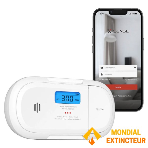 Detector de monóxido de carbono autónomo con conexión WiFi