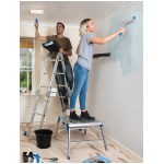 Escalera multifunción con plataforma