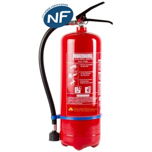 Extintor de 6 litros - interior resistente a la corrosión NF - Marca ROT