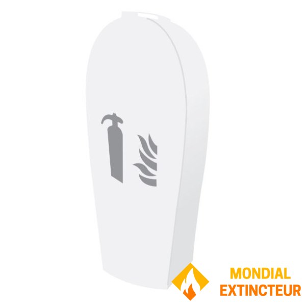 Funda híbrida blanca para extintor de presión auxiliar de 6 litros