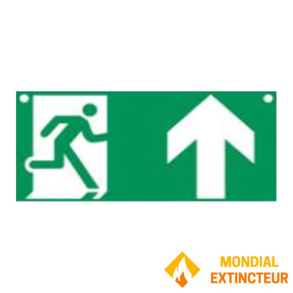 Gran panel de PVC rígido "PICTO FLÈCHE HAUT" - 600 X 300 mm