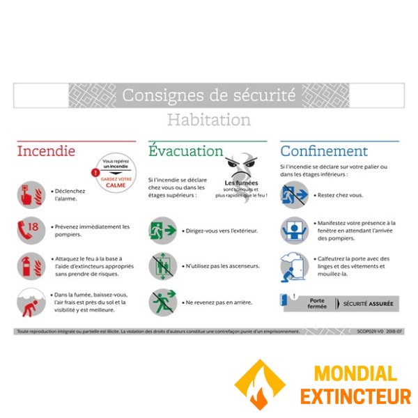 Instrucciones de seguridad "Instrucciones de seguridad para el hogar" - formato A4