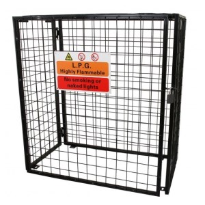 Jaula metálica para bombonas de gas - 118 cm