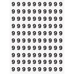 Juego de "9" números adhesivos para numerar sus extintores