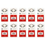 Lote de 10 alarmas contra incendios de tipo 4 con Flash - NF S32-001 clase B