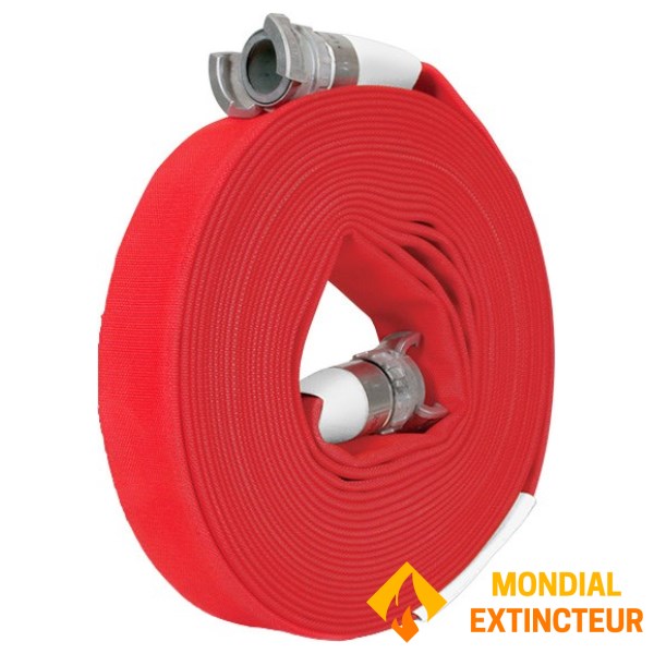 Manguera contra incendios DN 70 mm - 20 Mètres - Racores DN65 SG - NF S 61-112