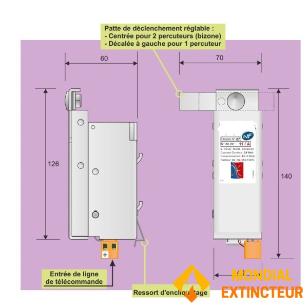Módulo eléctrico para armario - 48V Breakaway
