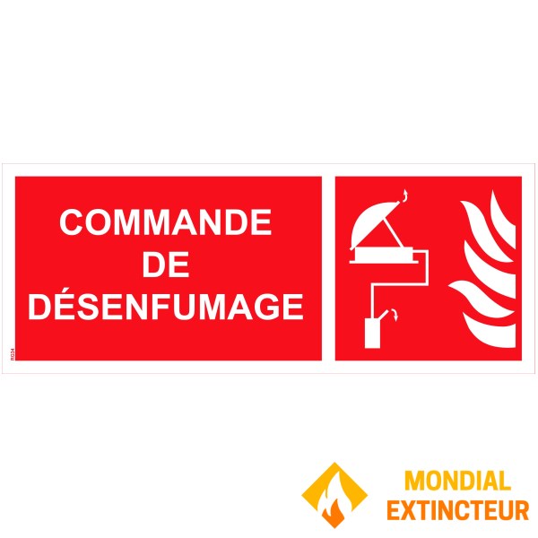 Panel de "control de humos" de PVC - 200x80 mm