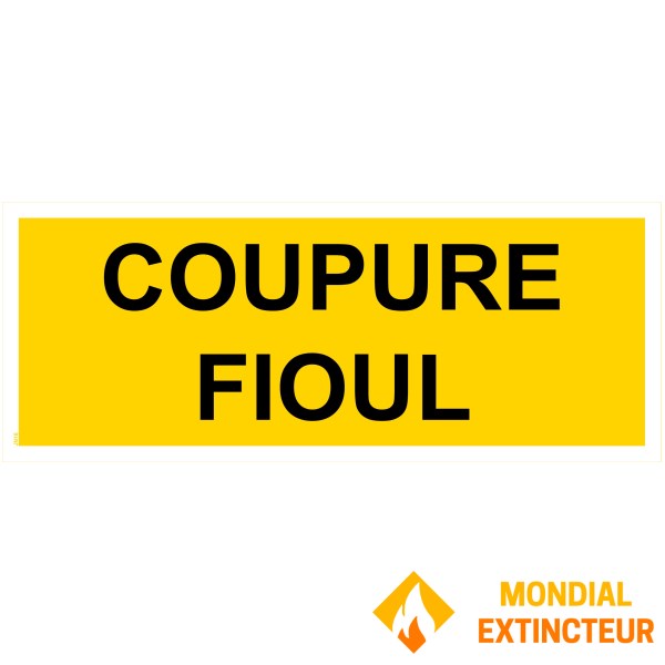 Panel de "corte de combustible" - PVC 200x80 mm