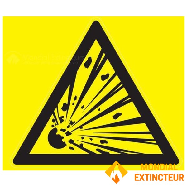 Panel de materiales explosivos - An.200 x Al.200 mm