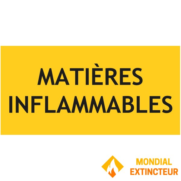 Panel de materiales inflamables - An.200 x Al.100 mm