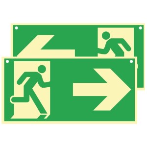 Paneles fotoluminiscentes de PVC 600 x 300 mm anverso/reverso