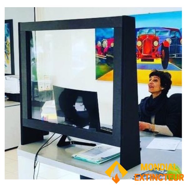 Pantalla protectora PARA-COVID - Negro