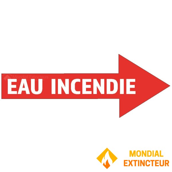 Paquete de 10 adhesivos de "agua contra incendios"