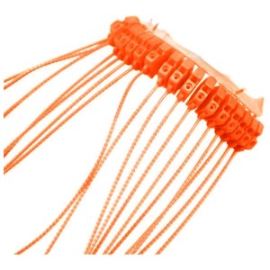 Paquete de 300 precintos de plástico naranja, longitud 160 mm