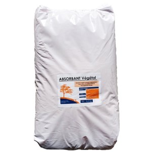 Paquete de 4 bolsas de absorbente vegetal ignífugo de 45 litros de capacidad