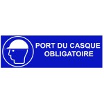 Señal de "casco obligatorio" - An.300 x Al.100 mm