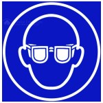 Señal de "gafas obligatorias" - An.200 x Al.200 mm