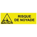 Señal de peligro de ahogamiento - An.300 x Al.100 mm