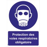 Señales "obligatorias de protección respiratoria" - PVC A4