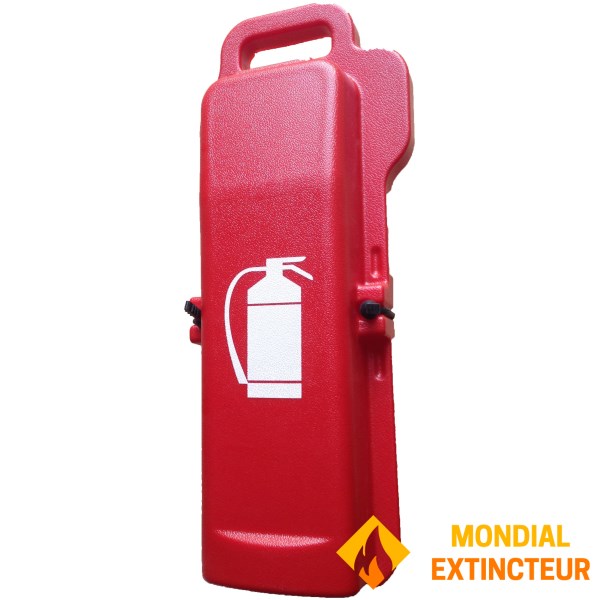 Soporte de coche para extintor de polvo de 1 kg.