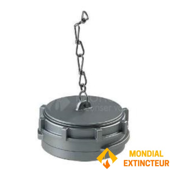 Tapón de cierre de aluminio con cadena DN40