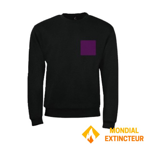 5 sudaderas personalizadas negras - Talla S - flocado corazón