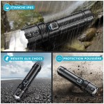 Erittäin tehokas, ladattava, vedenpitävä LED-taskulamppu