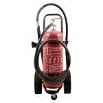 100 litran pyörillä varustettu sammutin