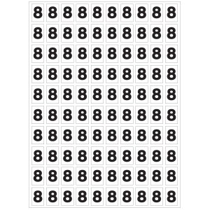 "8" tarranumeron sarja sammuttimien numerointia varten