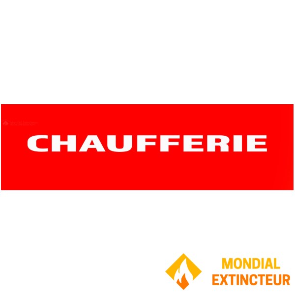 10 Panneaux "Chaufferie" 200mm x 60mm