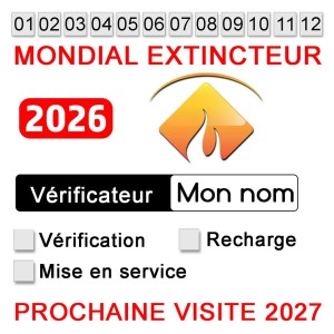 1000 étiquettes de maintenance personnalisées 5X5 cm