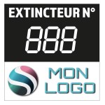 1000 étiquettes de numérotation personnalisées 5X5 cm - Pour extérieur