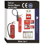 21 -9 - Kit sécurité pour bureau supérieur à  200 M²² avec alarme T4