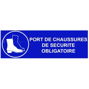 Adhésif "Chaussures obligatoires" - L.300 x H.100 mm