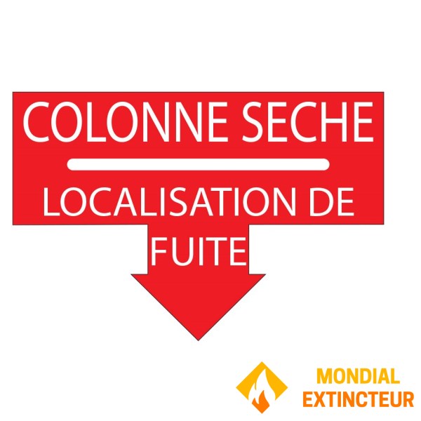 Adhésif "Localisation de fuite" pour Colonnes sèches 7 CM X 4,5 CM