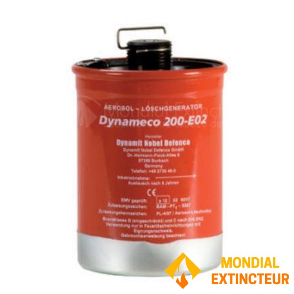 Aérosol d'extinction - Protection pour 2 mètres cube