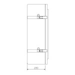 Armoire à clé pour extincteurs 6 ou 9 Kg  double