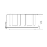 Armoire à clé pour extincteurs 6 ou 9 Kg  double