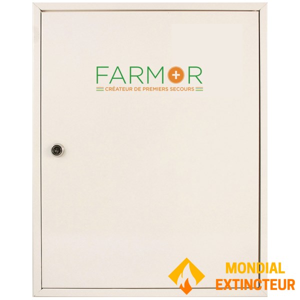 Armoire à pharmacie 1 porte - 2 étagères