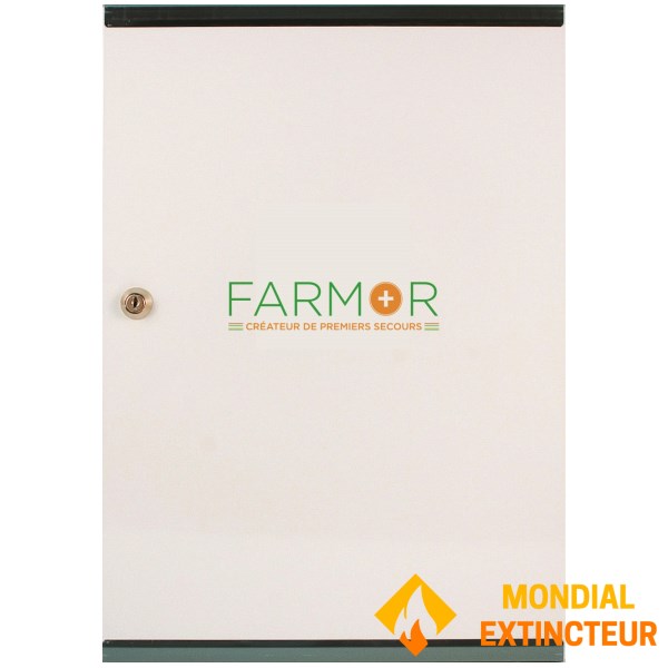 Armoire à pharmacie 1 porte - 3 étagères