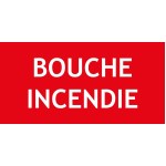 "BOUCHE INCENDIE" PVC rigide 200 X 100 mm