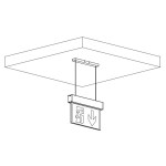 Bloc d'évacuation Grand Luxe "LUMINA" Adressable - Suspendu Plafond
